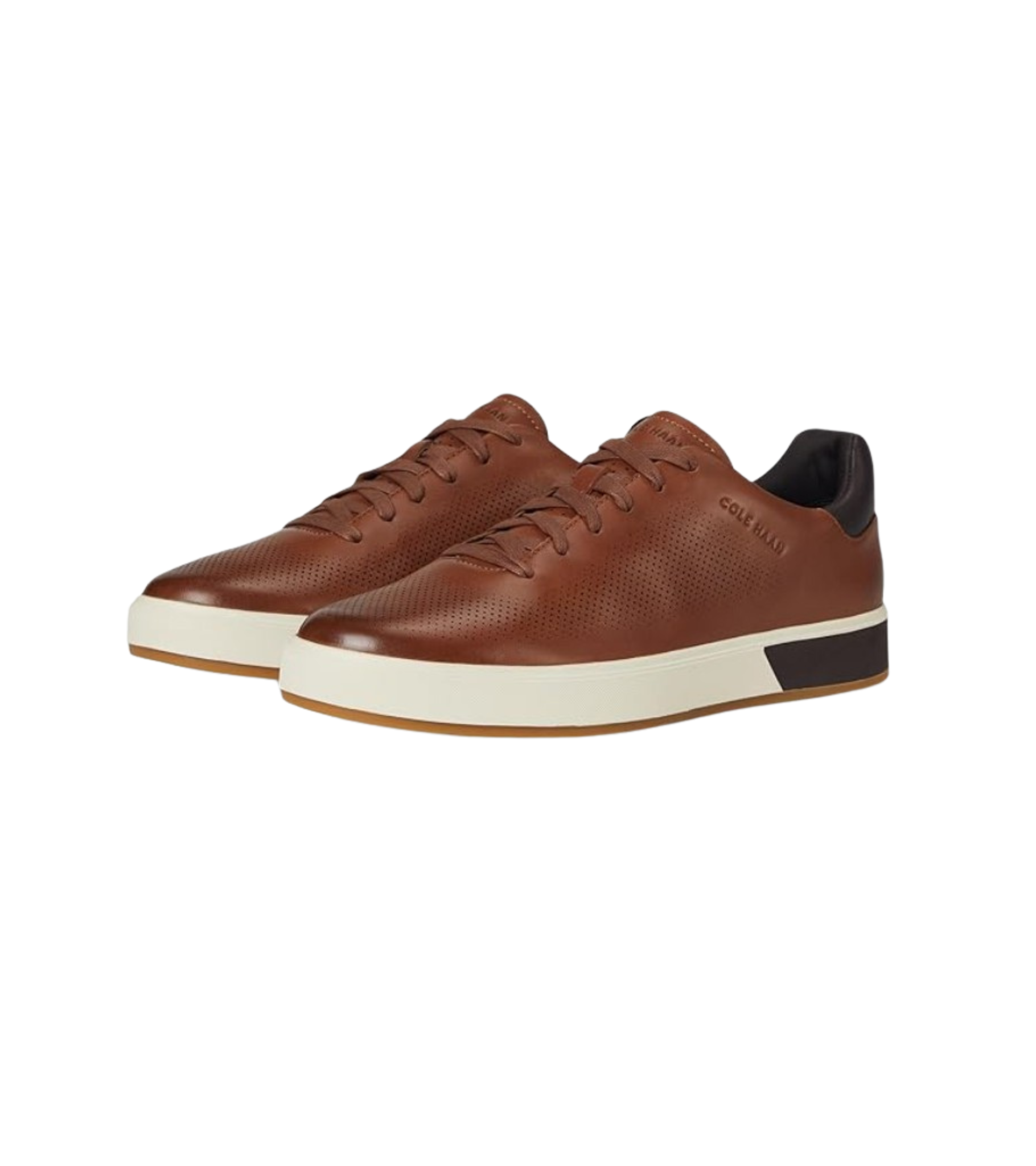 Cole Haan Men's GrandPrø Angleace Sneakers - British Tan/Dark Chocolate/Ivory
