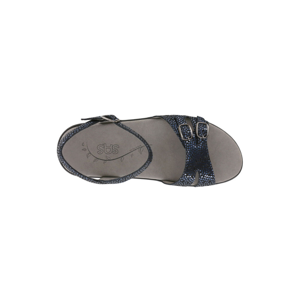SAS Women's Duo - Quarter Strap Comfort Sandal - Navy Perla