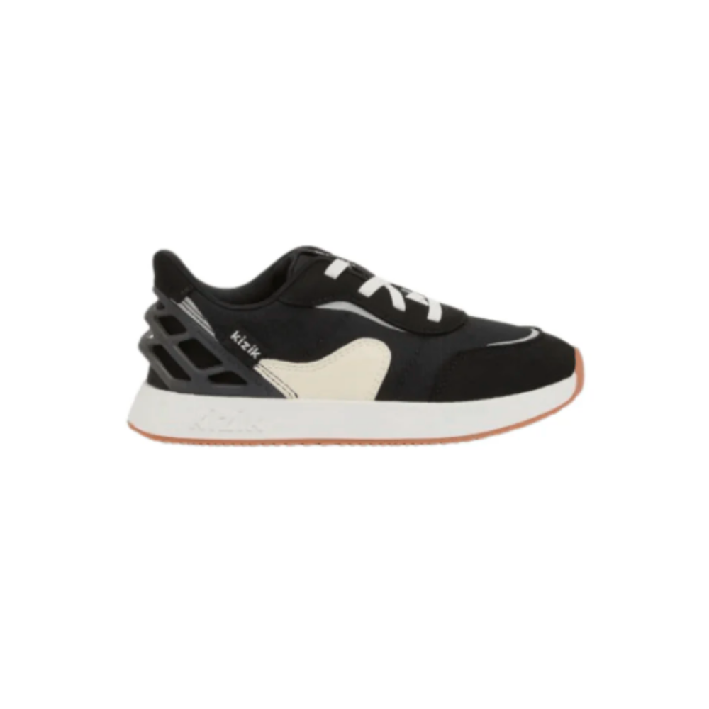 Kizik Kids' Orlando Hands-Free Athletic Sneakers - Black/White