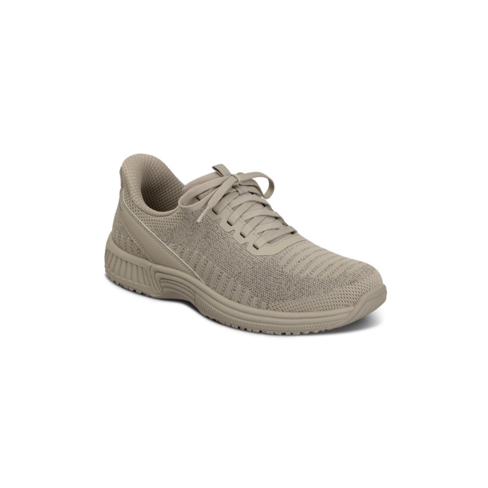 OrthoFeet Women's Kita Hands Free Athletic Sneaker - Taupe