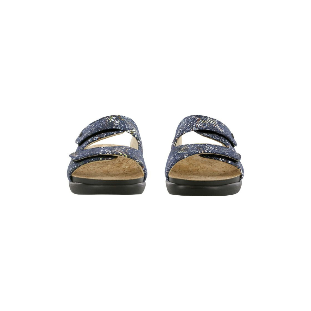 SAS Women's Cozy - Comfort Adjustable Sandal - Multisnake Navy