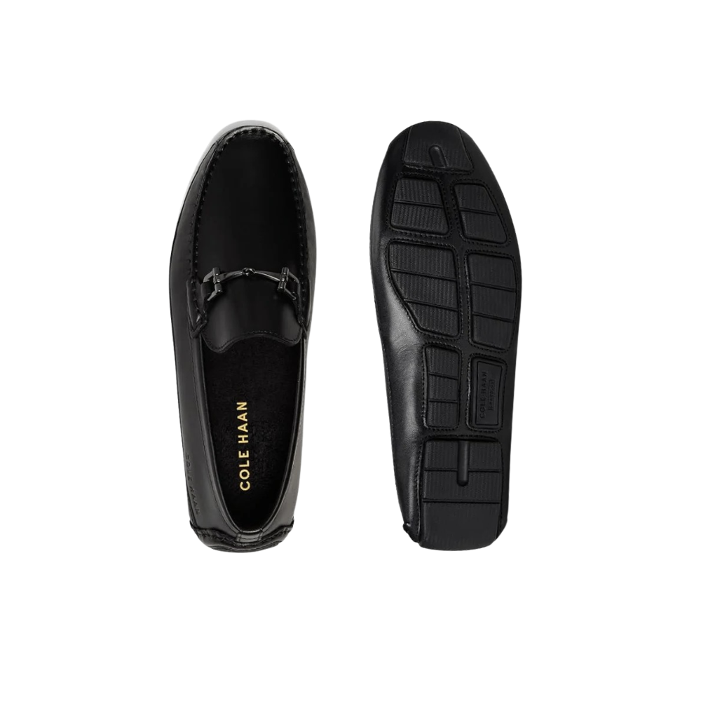 Cole Haan Men's Wyatt Bit Driver Leather Shoes - Black
