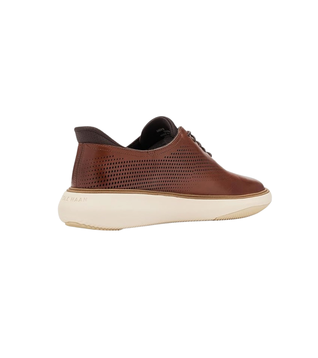 Cole Haan Men's Grand Phaze Laser Quick-On Leather Oxford - British Tan/Dark Natural