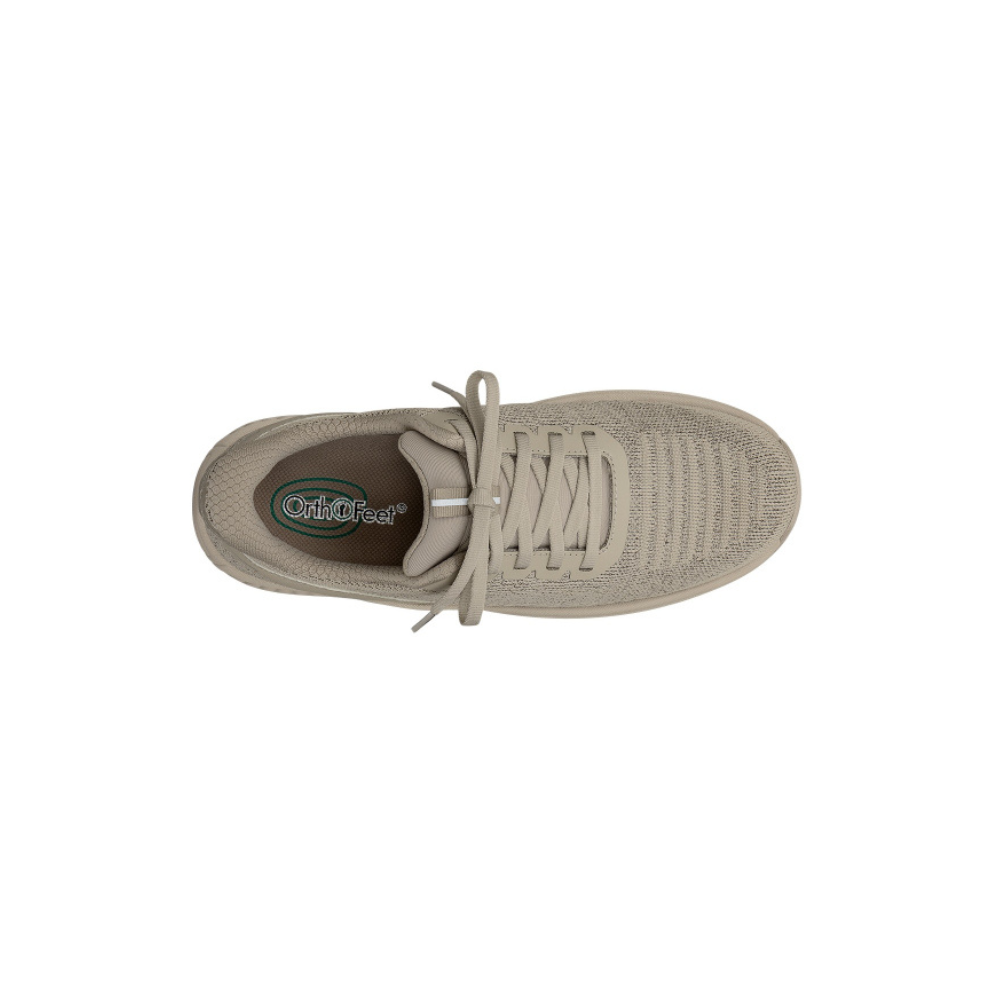OrthoFeet Women's Kita Hands Free Athletic Sneaker - Taupe
