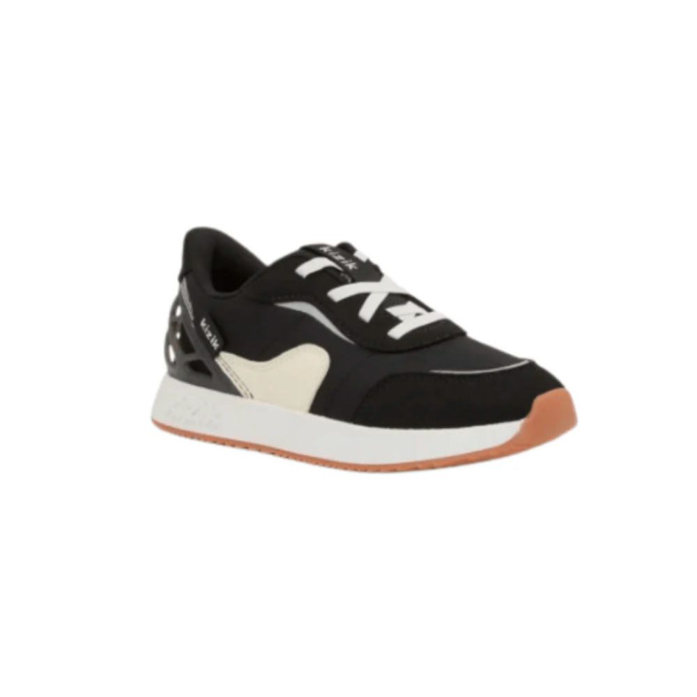 Kizik Kids' Orlando Hands-Free Athletic Sneakers - Black/White