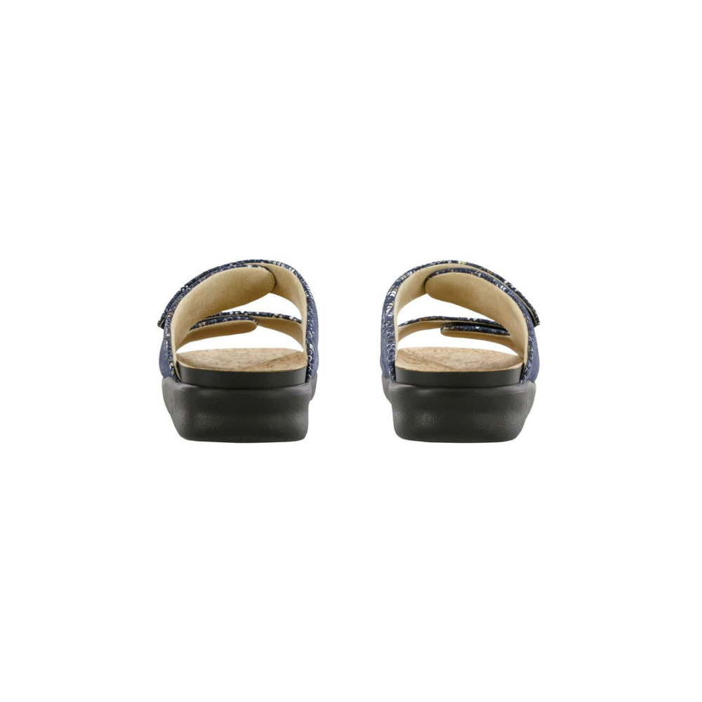 SAS Women's Cozy - Comfort Adjustable Sandal - Multisnake Navy