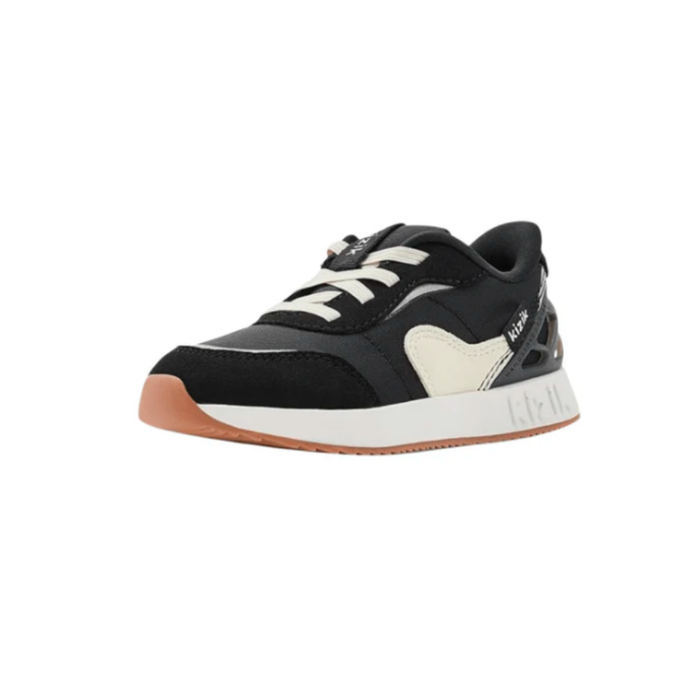 Kizik Kids' Orlando Hands-Free Athletic Sneakers - Black/White