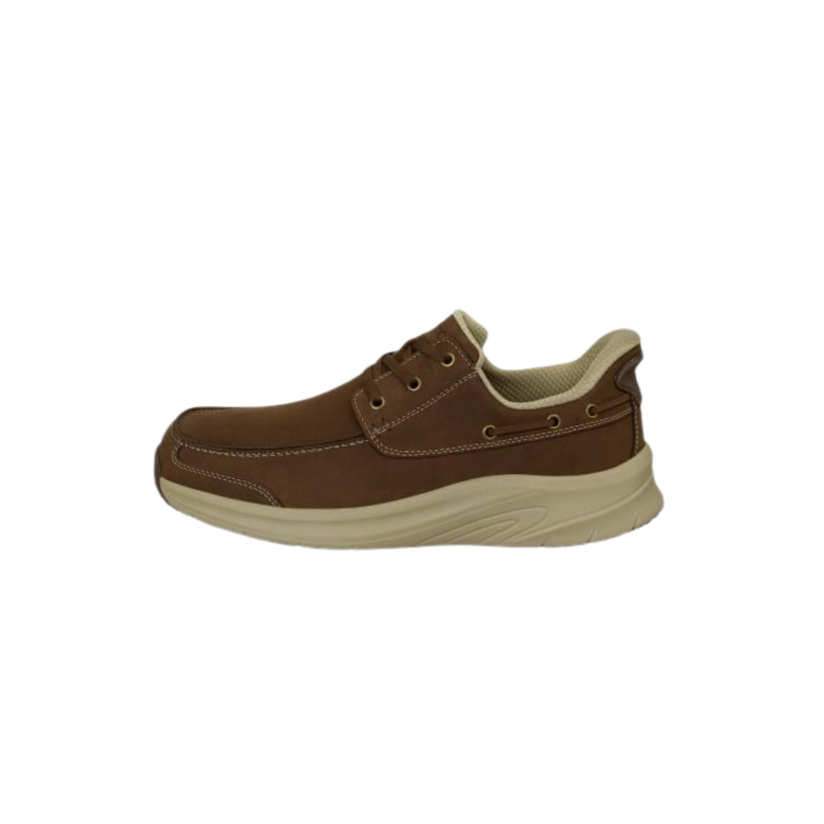 Orthofeet Men's Commander - Hands-Free Boat Shoe - Brown