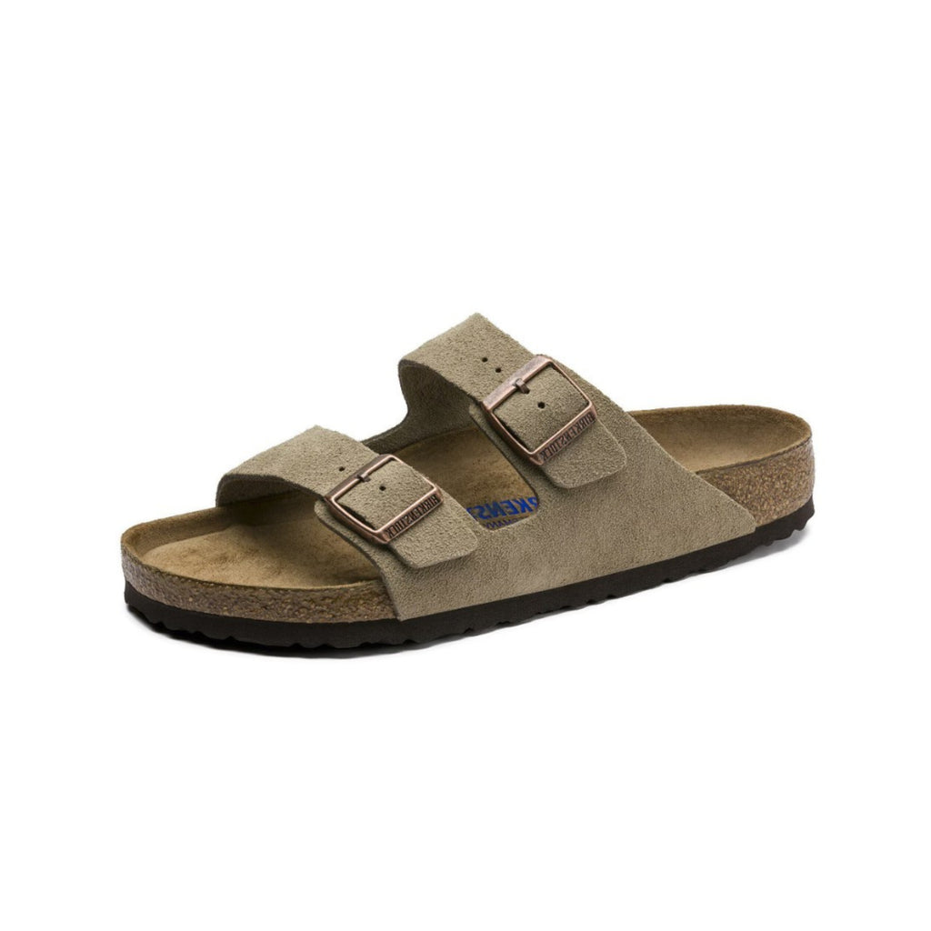 Birkenstock Arizona Soft Footbed Suede Unisex Sandal - Taupe