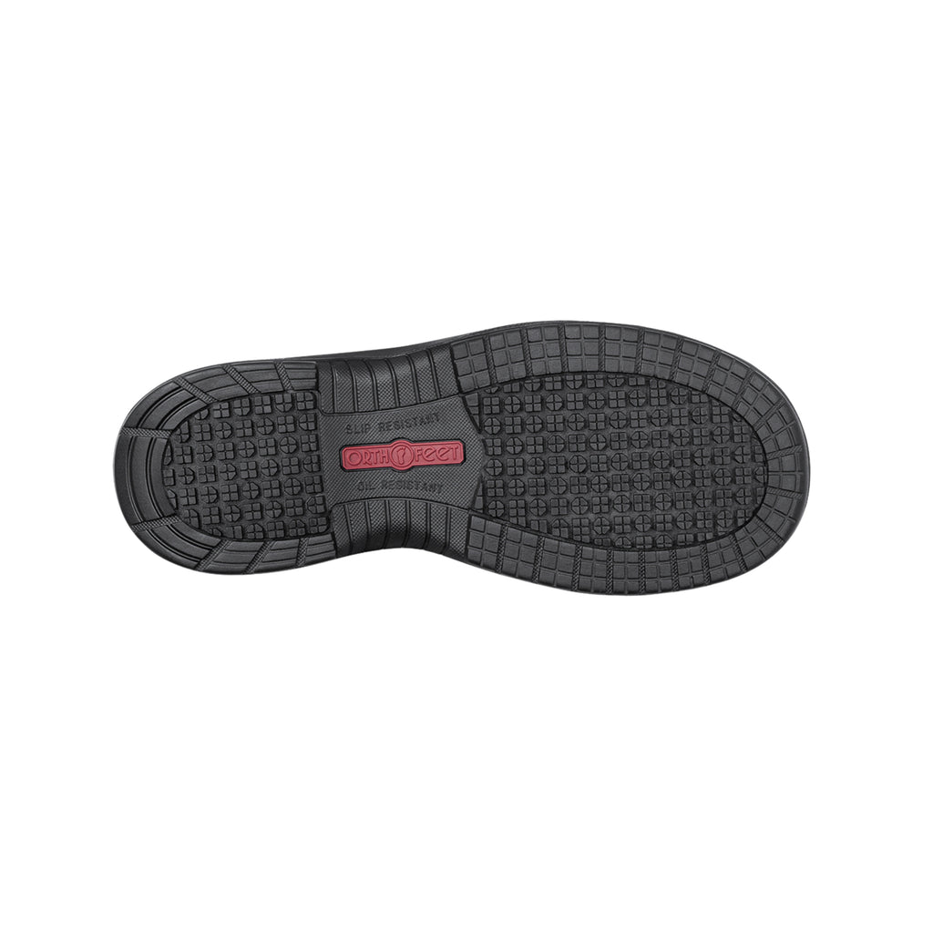 Orthofeet Men's Onyx Hands-Free Safety Toe Work Shoes - Black