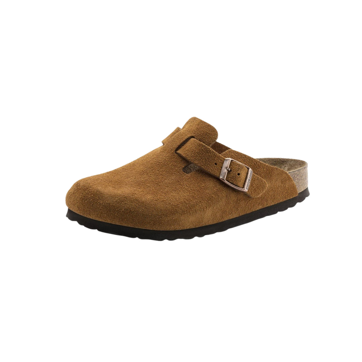 Birkenstock Boston Soft Footbed Unisex Suede Leather Clog Sandals - Mink