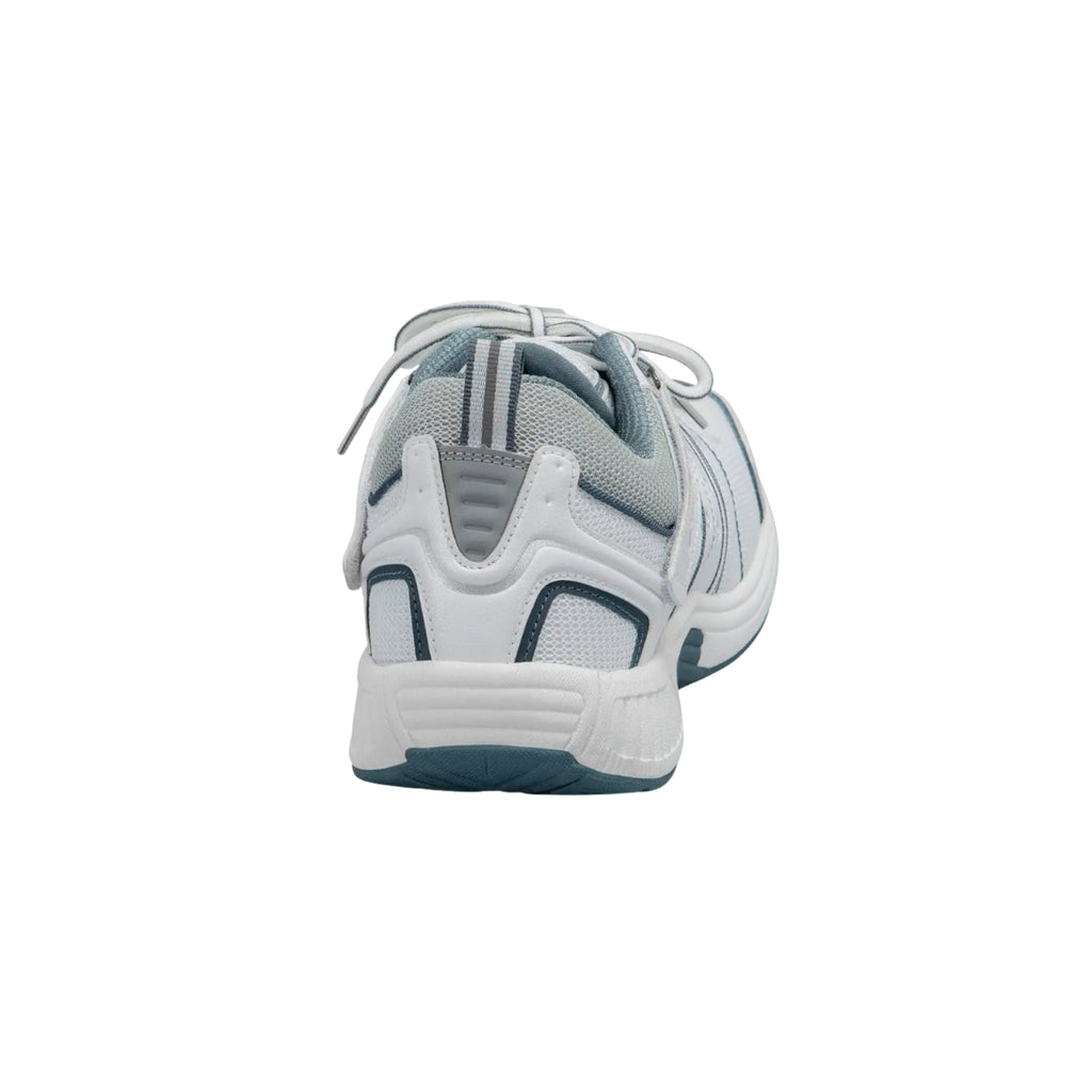 Orthofeet Men's Monterey Bay Tie-Less Athletic Sneakers – White