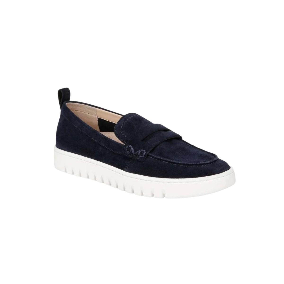 Vionic Women's Uptown Loafer Navy / White Suede Shoes