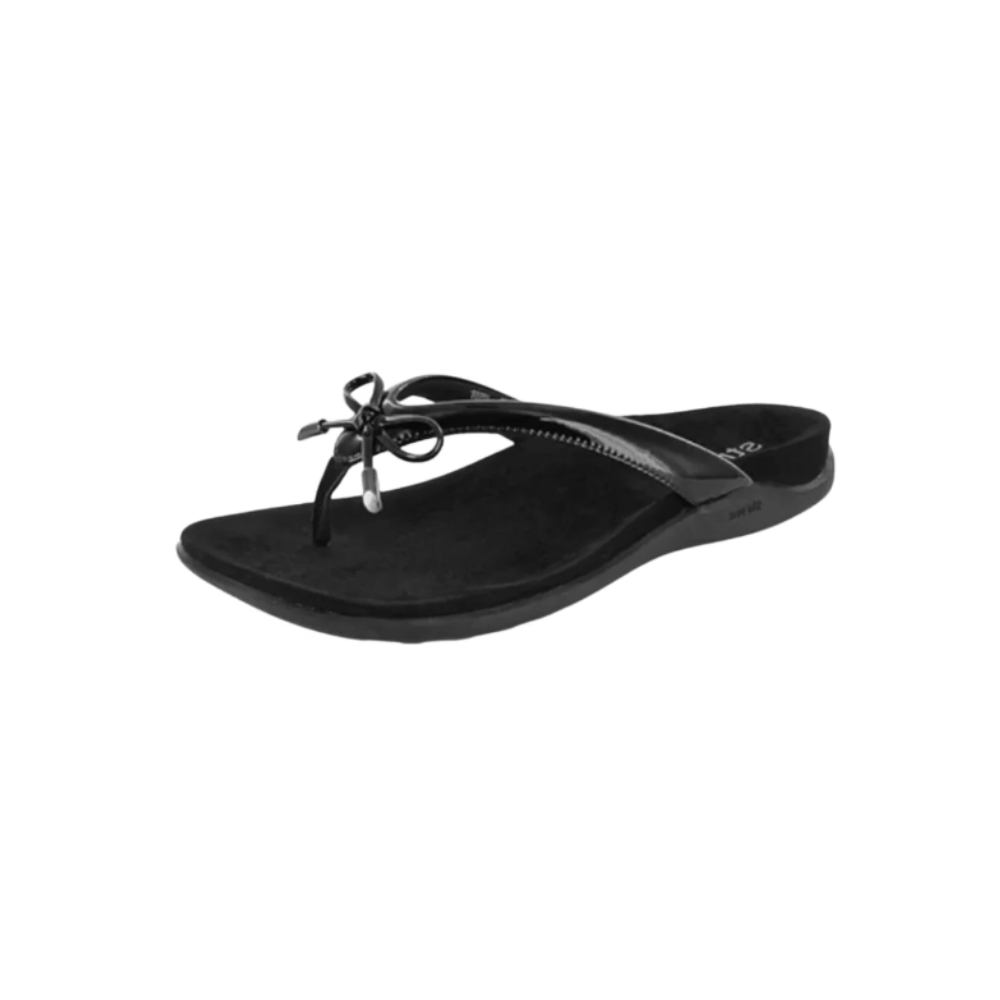 Strive Island Women's Stylish Comfort Black Sandal