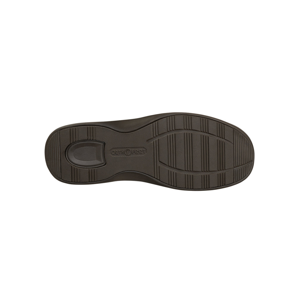 Orthofeet Men's Vito Hands-Free Suede Slipper-Shoe – Chocolate
