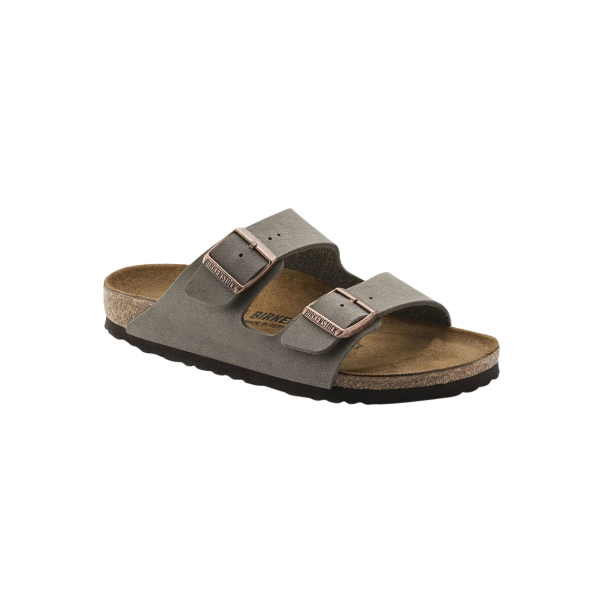 Birkenstock Arizona Birkibuc Stone Leather Unisex Sandal