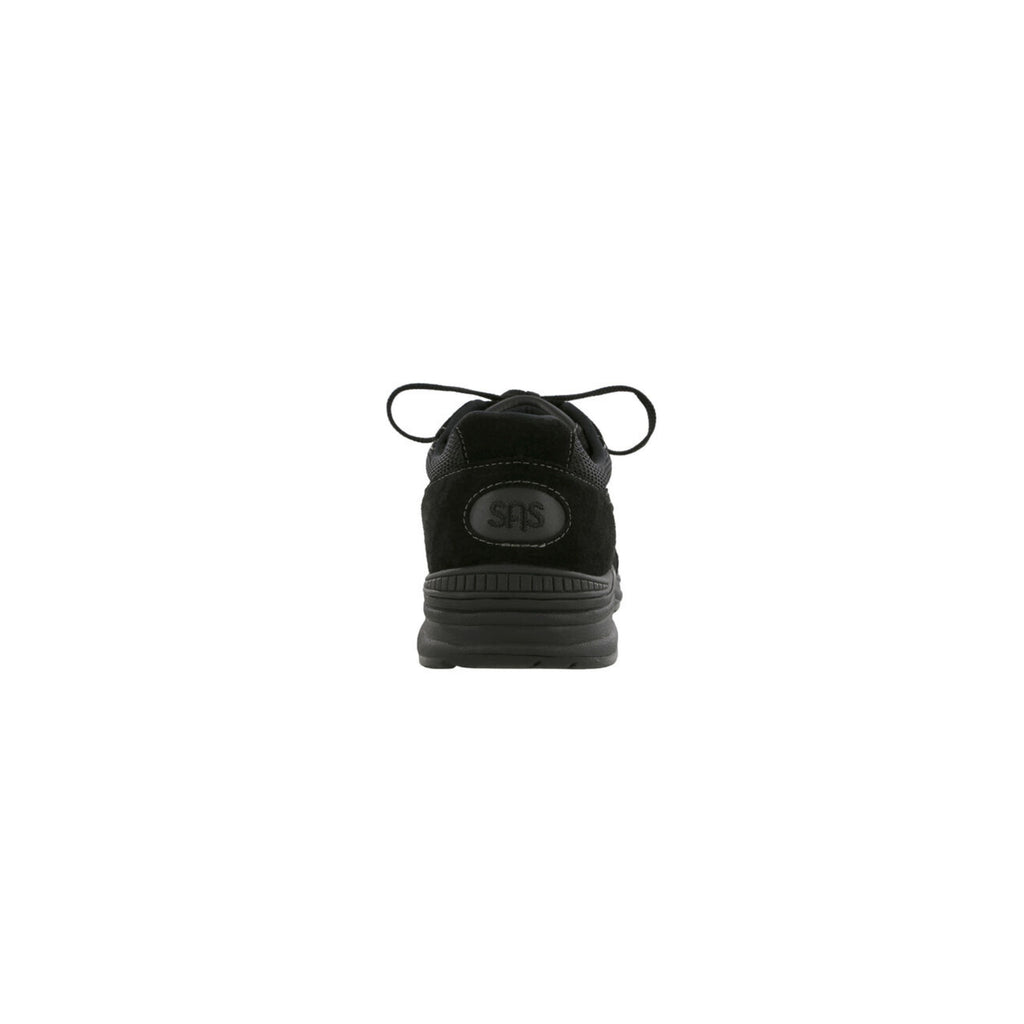 SAS Men's Journey Mesh Leather Active Walking Shoe – Black