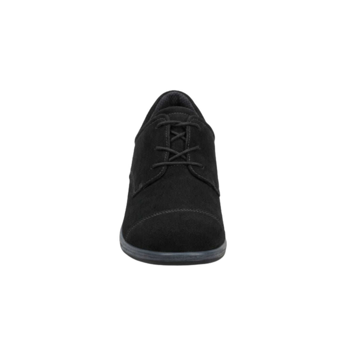 Orthofeet Women's Eleanor - Wedge Casual Oxford Shoe - Black