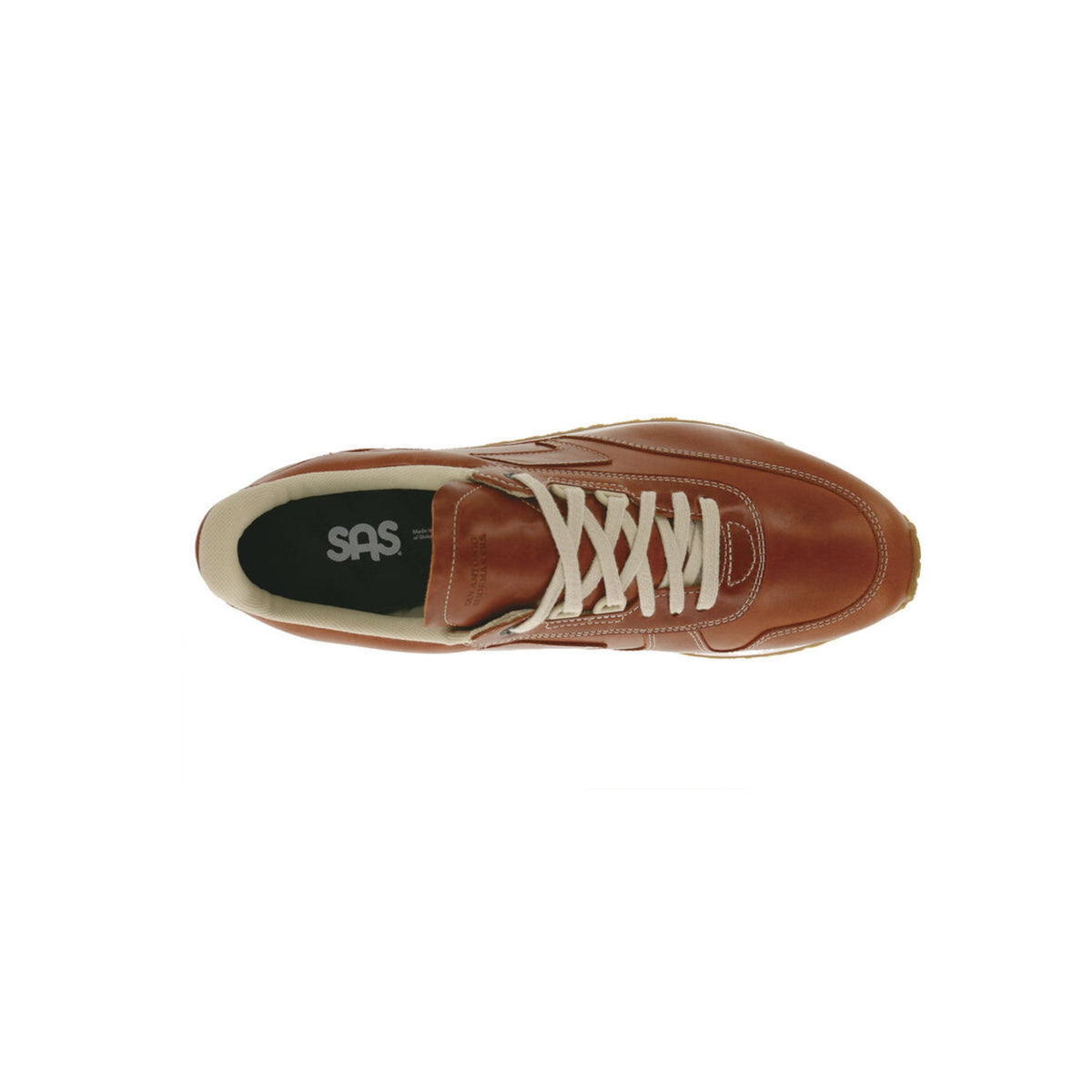 SAS Men's 7eventy6ix-Y LT Leather Lace-Up Sneaker – Chestnut