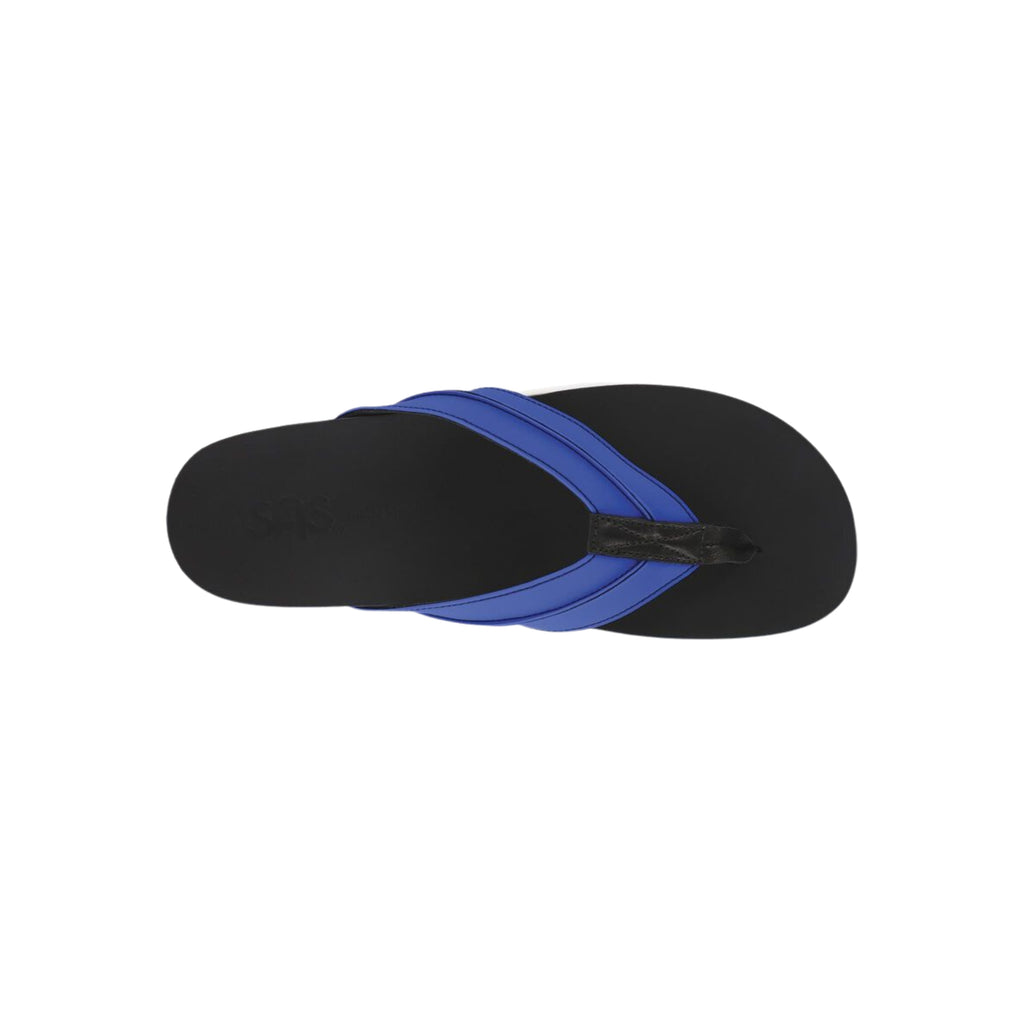 SAS Men's Escape Leather Flip-Flop Comfort Sandal - Cobalt