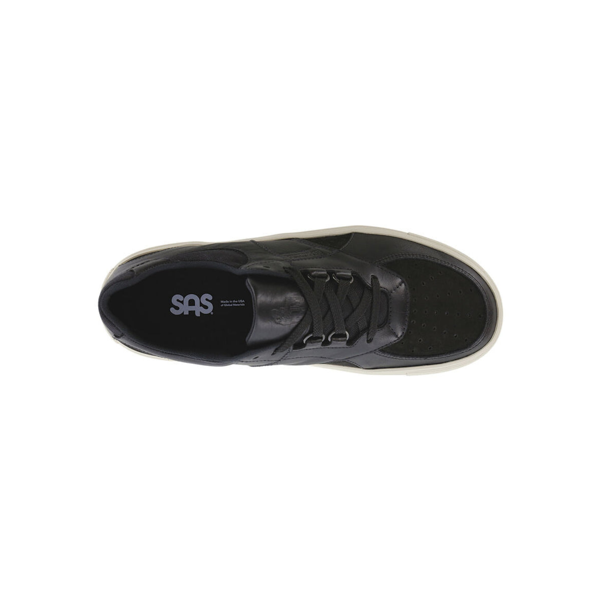 SAS Men's High Street Leather Orthotic Support Shoe – Black Ash