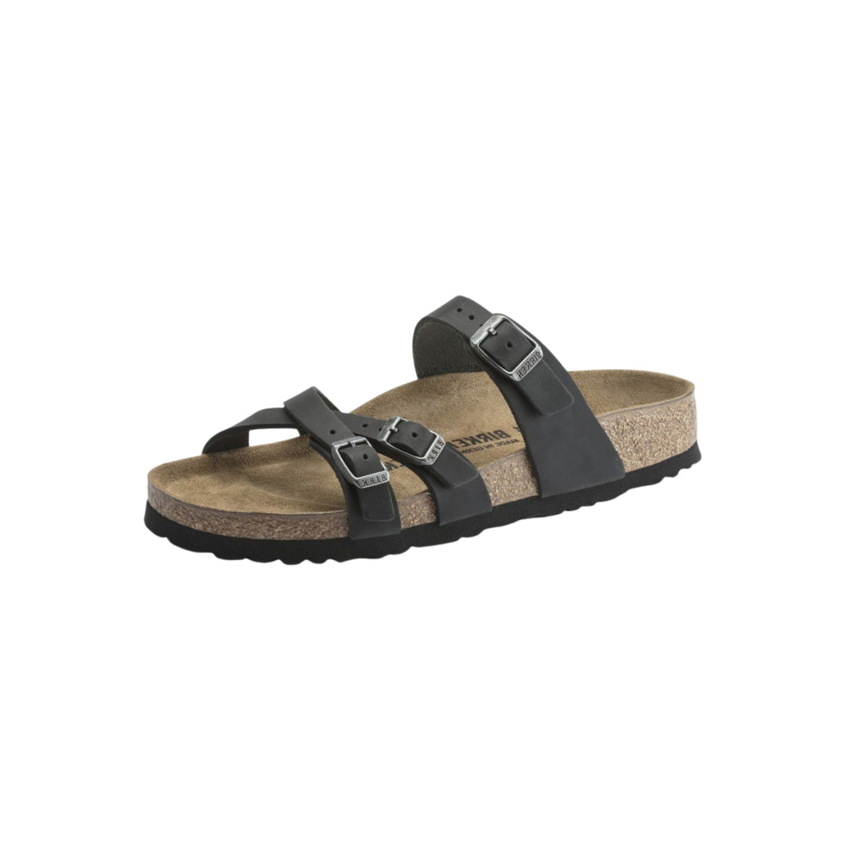 Birkenstock Women's Franca Oiled Leather Sandals – Black