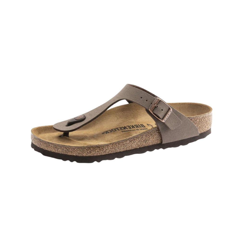 Birkenstock Gizeh – Birkibuc Women's Leather Thong Sandals Mocha 43751