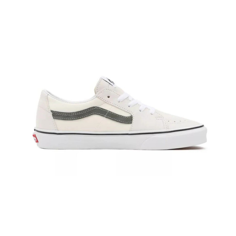 Vans Sk8-Low (Utility Pop) Unisex Sneakers - Blanc de Blanc / Khaki