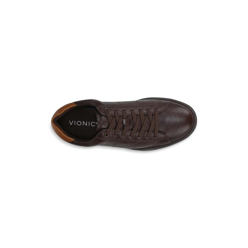 Vionic Men's Lucas II Lace Up - Chocolate Brown Leather Shoes