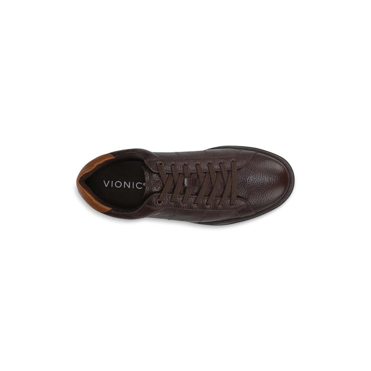 Vionic Men's Lucas II Lace Up - Chocolate Brown Leather Shoes