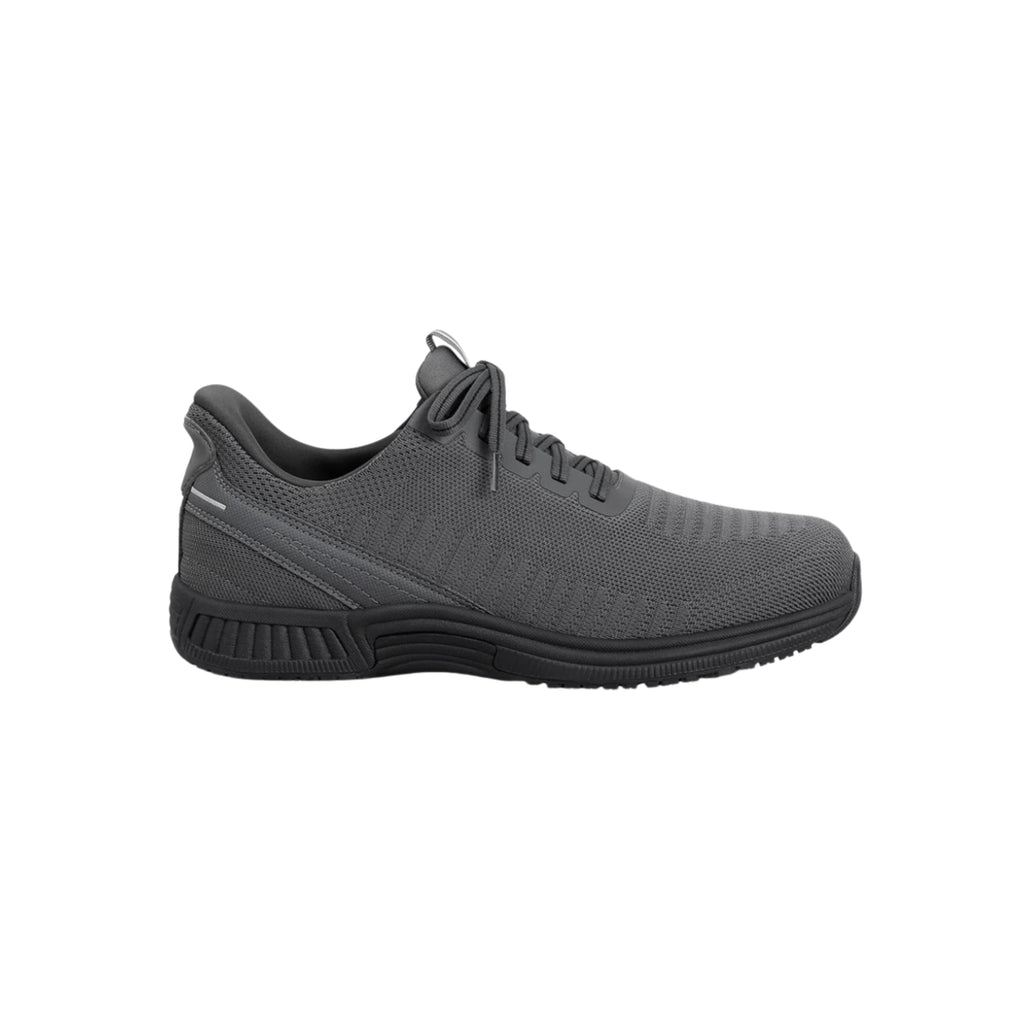 Orthofeet Men’s Yari Hands-Free Slip-On Sneakers – Gray/Gray