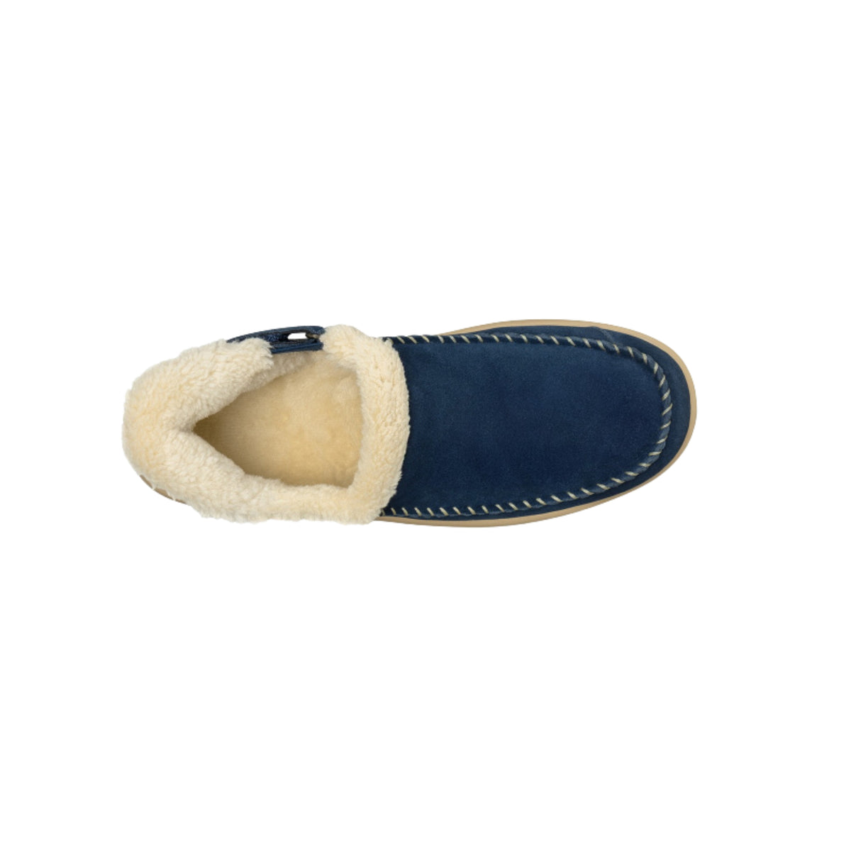 Orthofeet Women's Lorin Hands-Free Suede Orthopedic Slippers-Sapphire