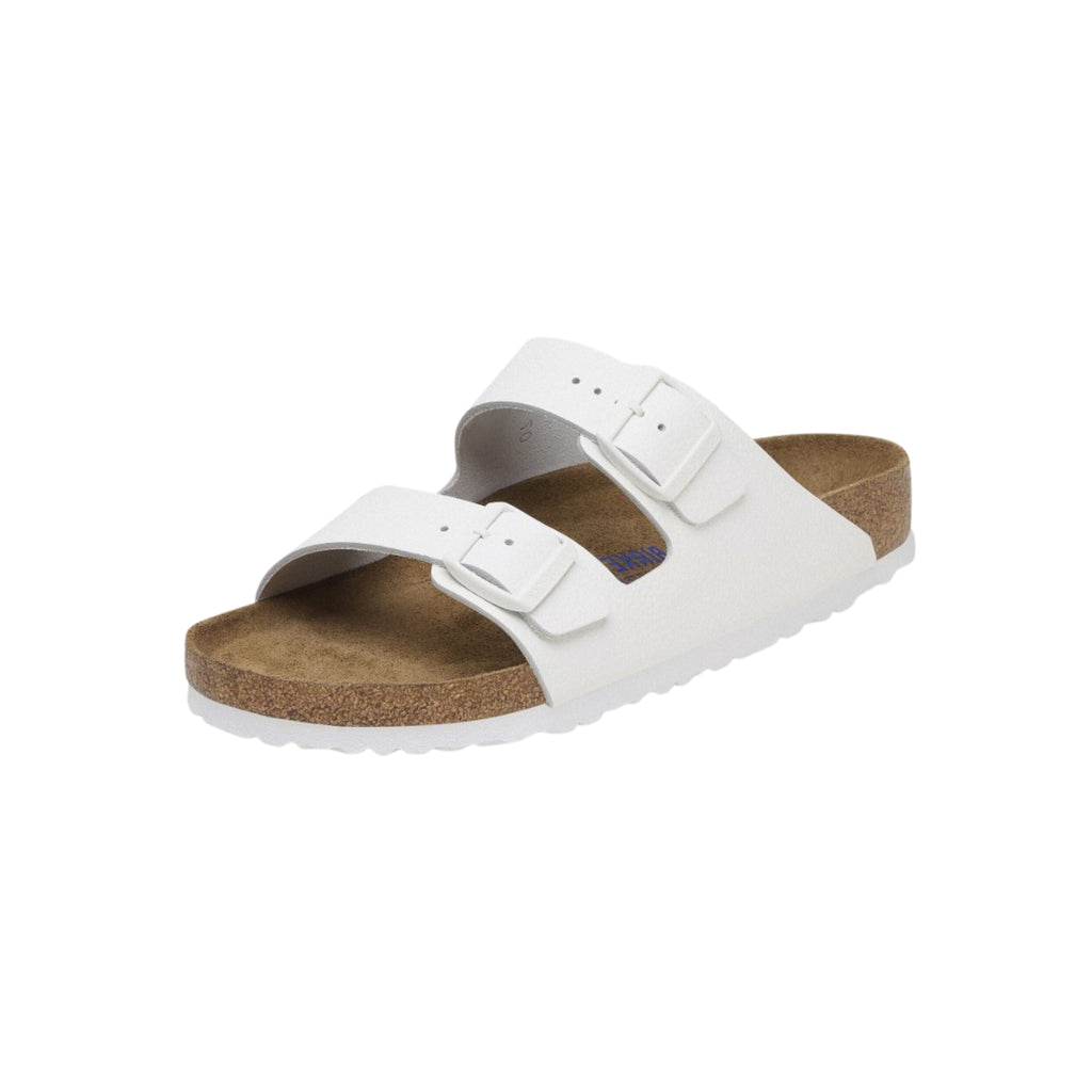 Birkenstock Arizona Soft Footbed White Leather Unisex Sandal