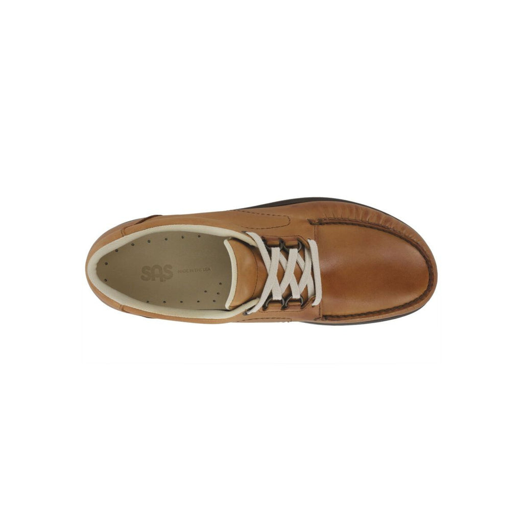 SAS Men's Bout Time Lux Leather Hand-Sewn Moccasin Shoe – Hazel