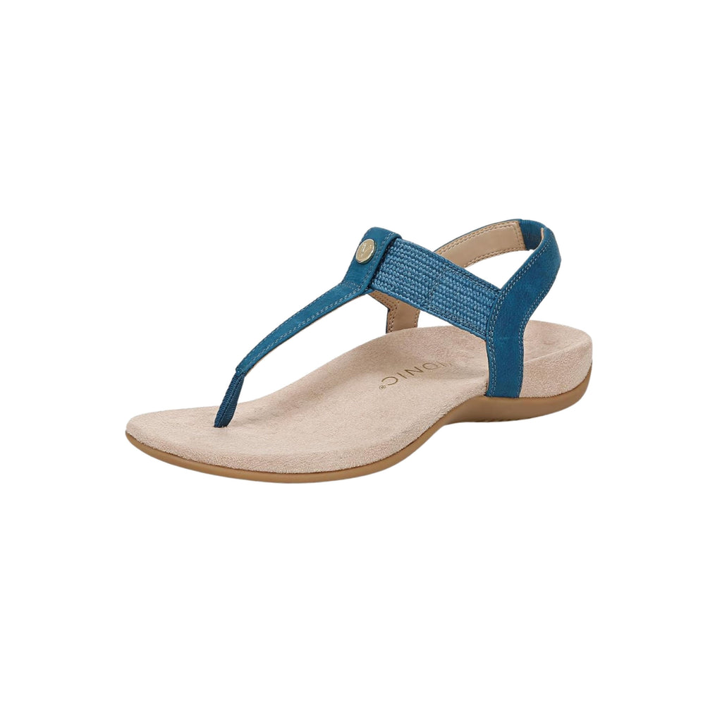 Vionic Brea Toe Post Slingback Sandal Celestial Teal Nubuck I9863L5403
