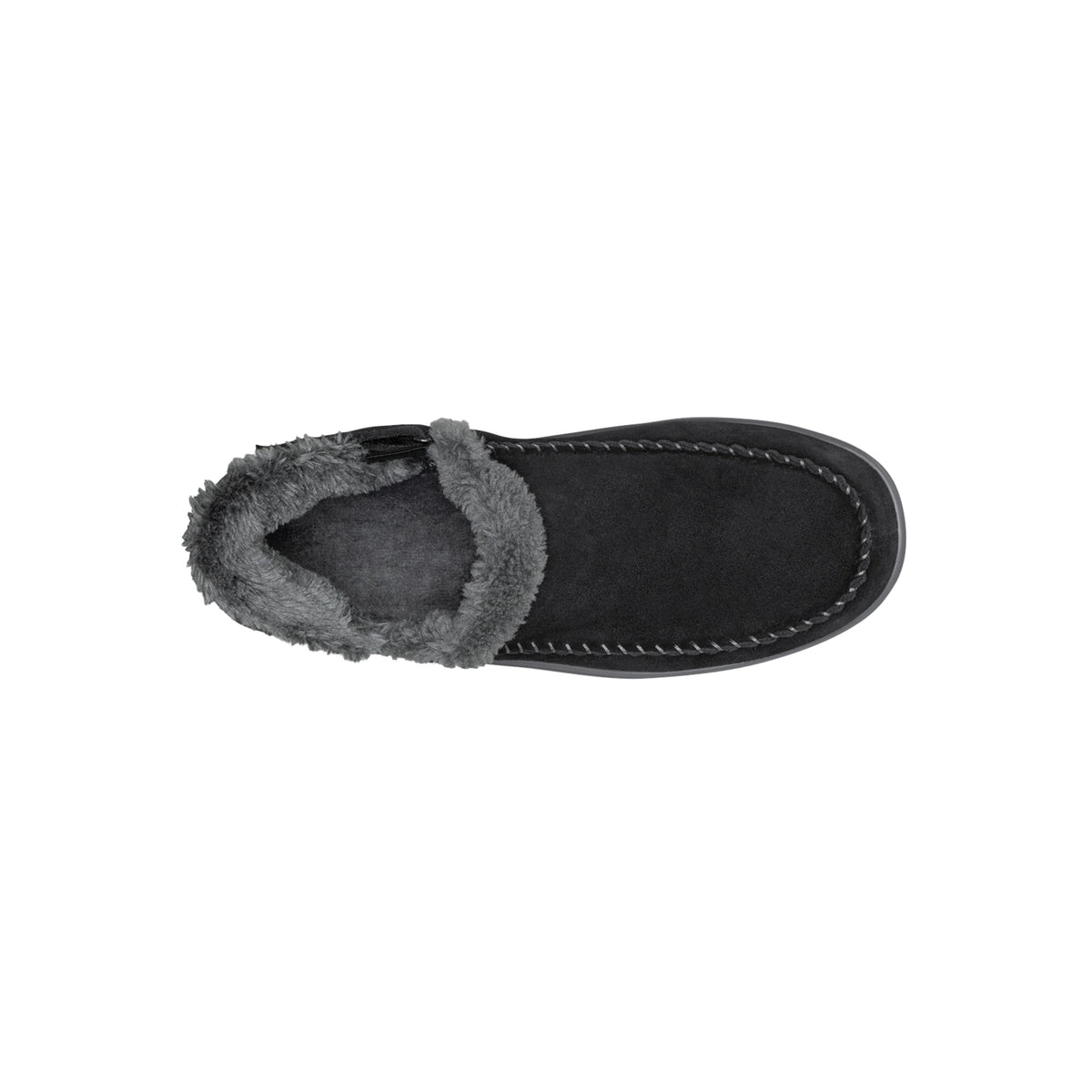 Orthofeet Women's Lorin Hands-Free Suede Orthopedic Slippers-Black