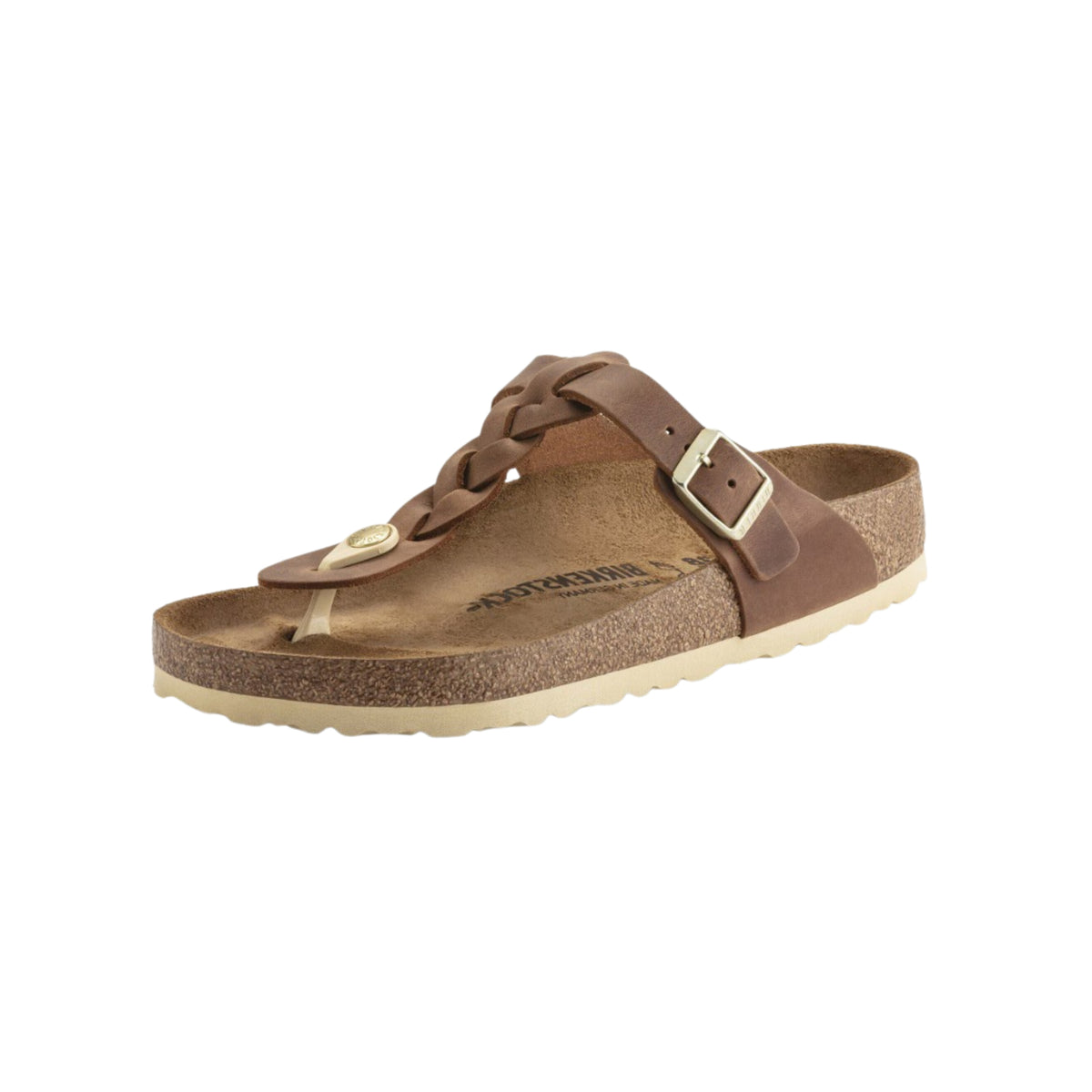 Birkenstock Gizeh Braid Cognac Oil - Leather Unisex Sandal