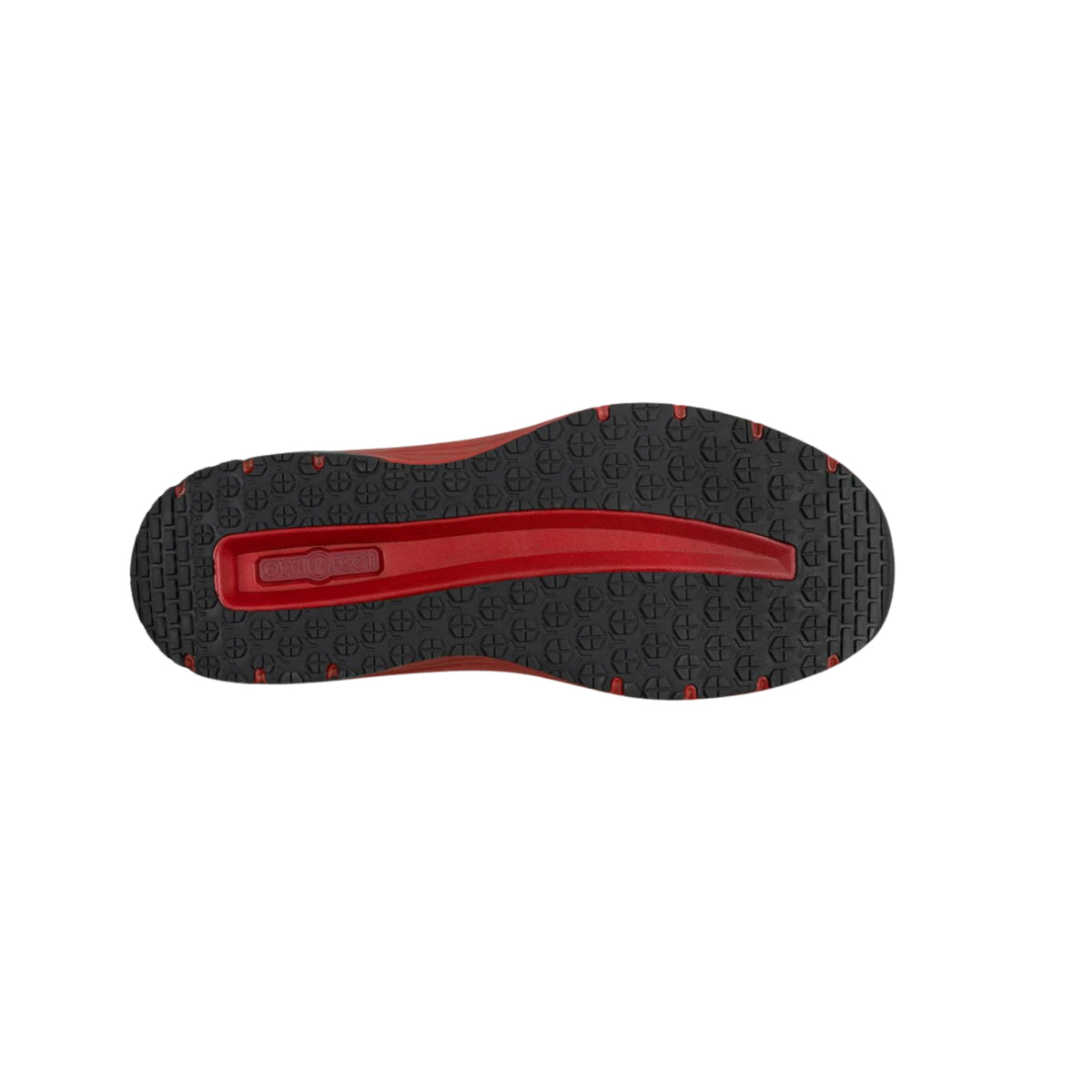 Orthofeet Men’s Tilos Hands-Free Slip-On Sneakers – Gray/Red