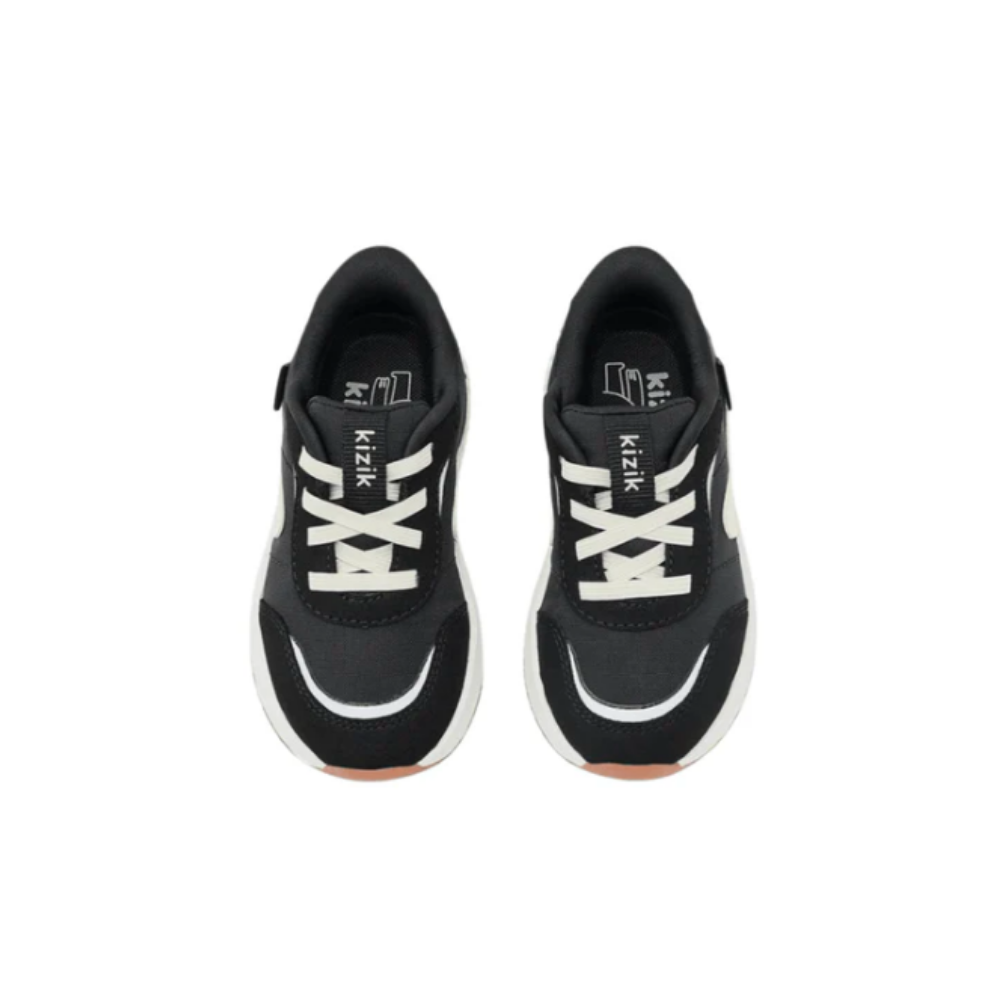 Kizik Kids' Orlando Hands-Free Athletic Sneakers - Black/White