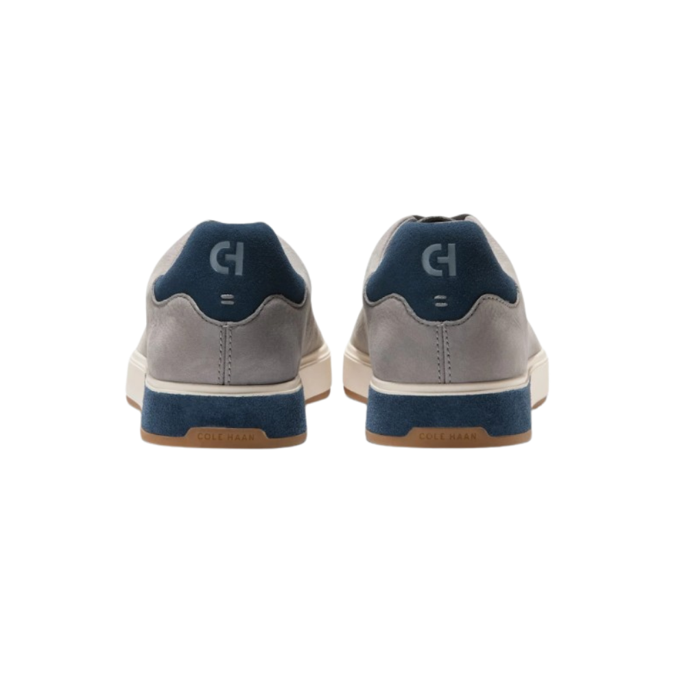 Cole Haan Men's GrandPrø Angleace Leather Sneakers - Sea Stone/Big Dipper/Ivory