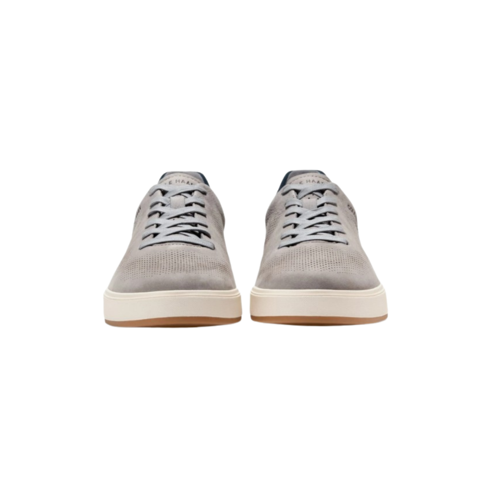 Cole Haan Men's GrandPrø Angleace Leather Sneakers - Sea Stone/Big Dipper/Ivory