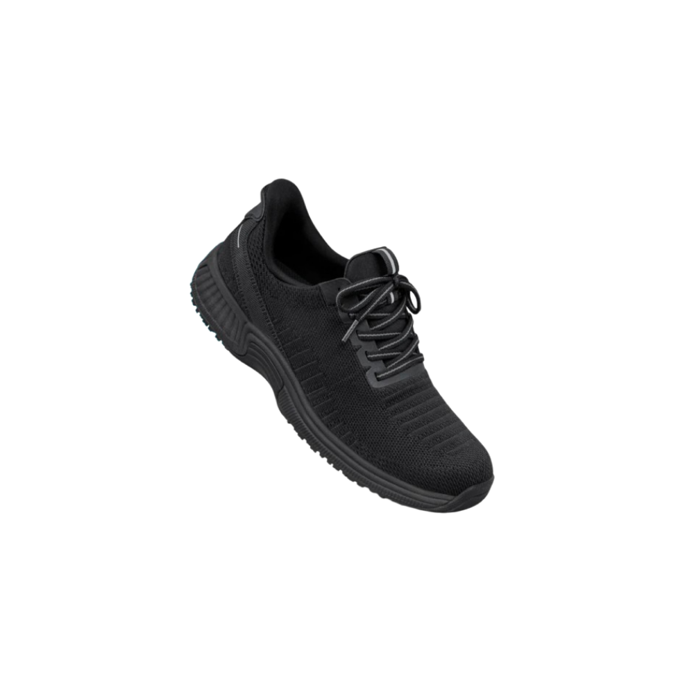 OrthoFeet Women's Kita Hands Free Sneaker - Black/Black