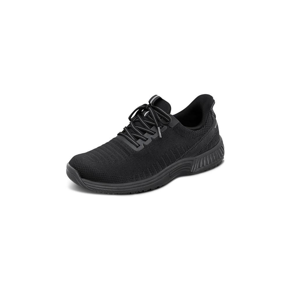 OrthoFeet Women's Kita Hands Free Sneaker - Black/Black