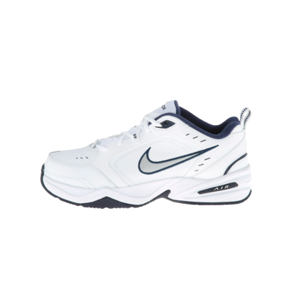 Nike Air Monarch IV Men's Training Shoes | White/Metallic Silver