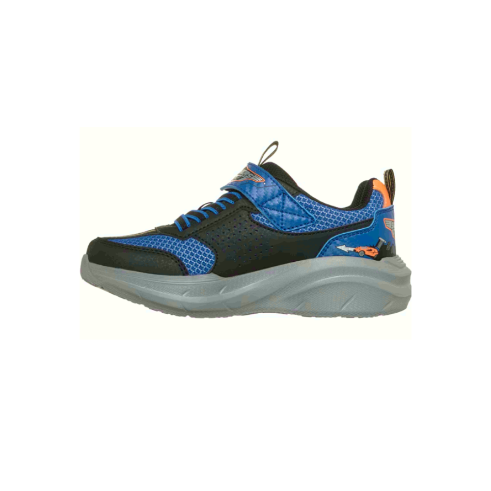 Skechers Boys' Garage Interactive Sneakers - Black / Blue / Orange