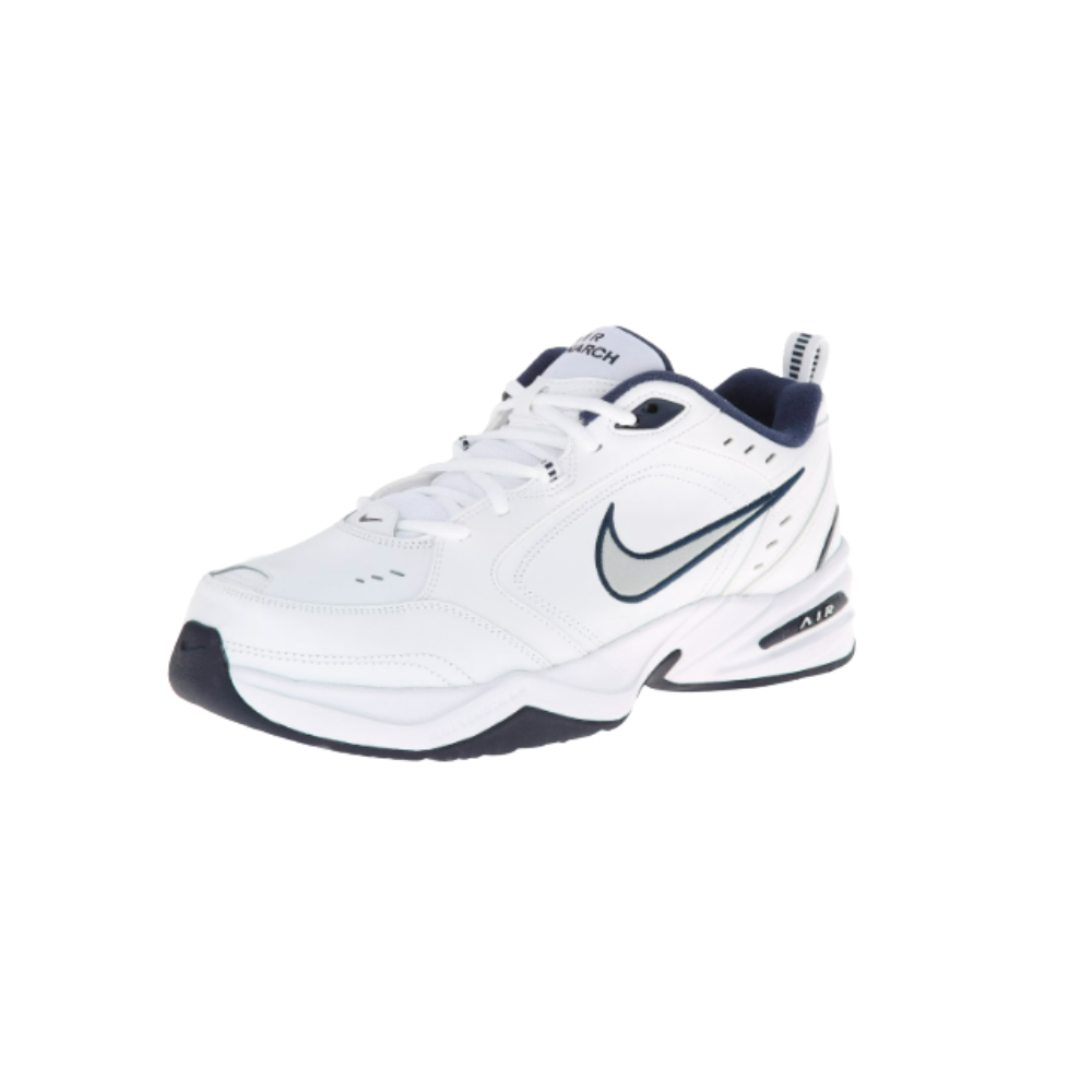 Nike Air Monarch IV Men's Training Shoes | White/Metallic Silver