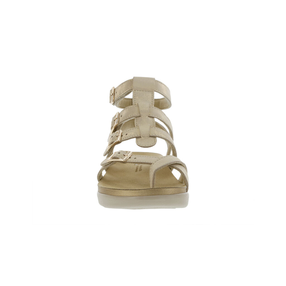 SAS Women's Aria Gladiator Leather Sandal - Soft Gold