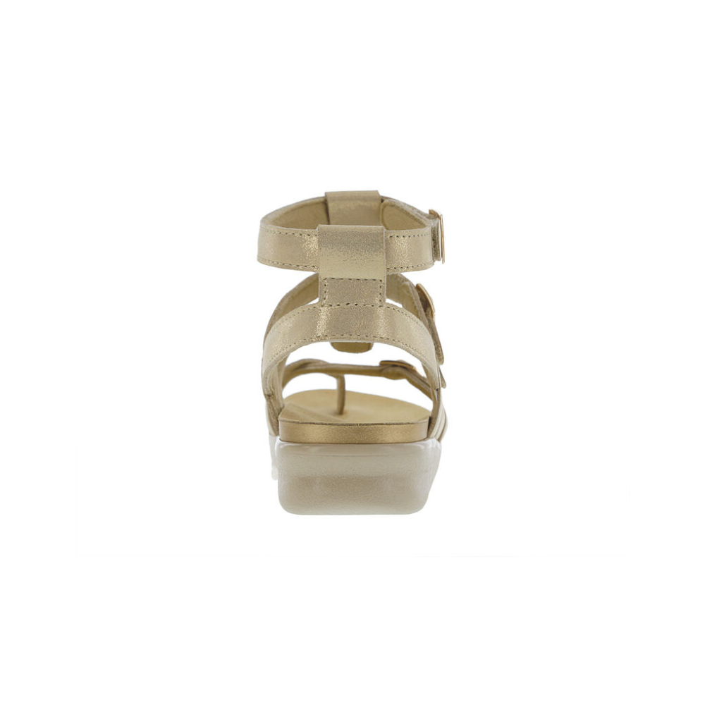 SAS Women's Aria Gladiator Leather Sandal - Soft Gold