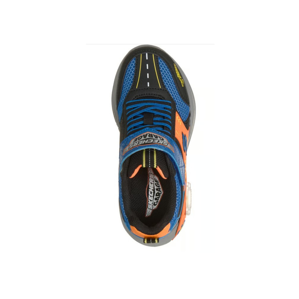 Skechers Boys' Garage Interactive Sneakers - Black / Blue / Orange