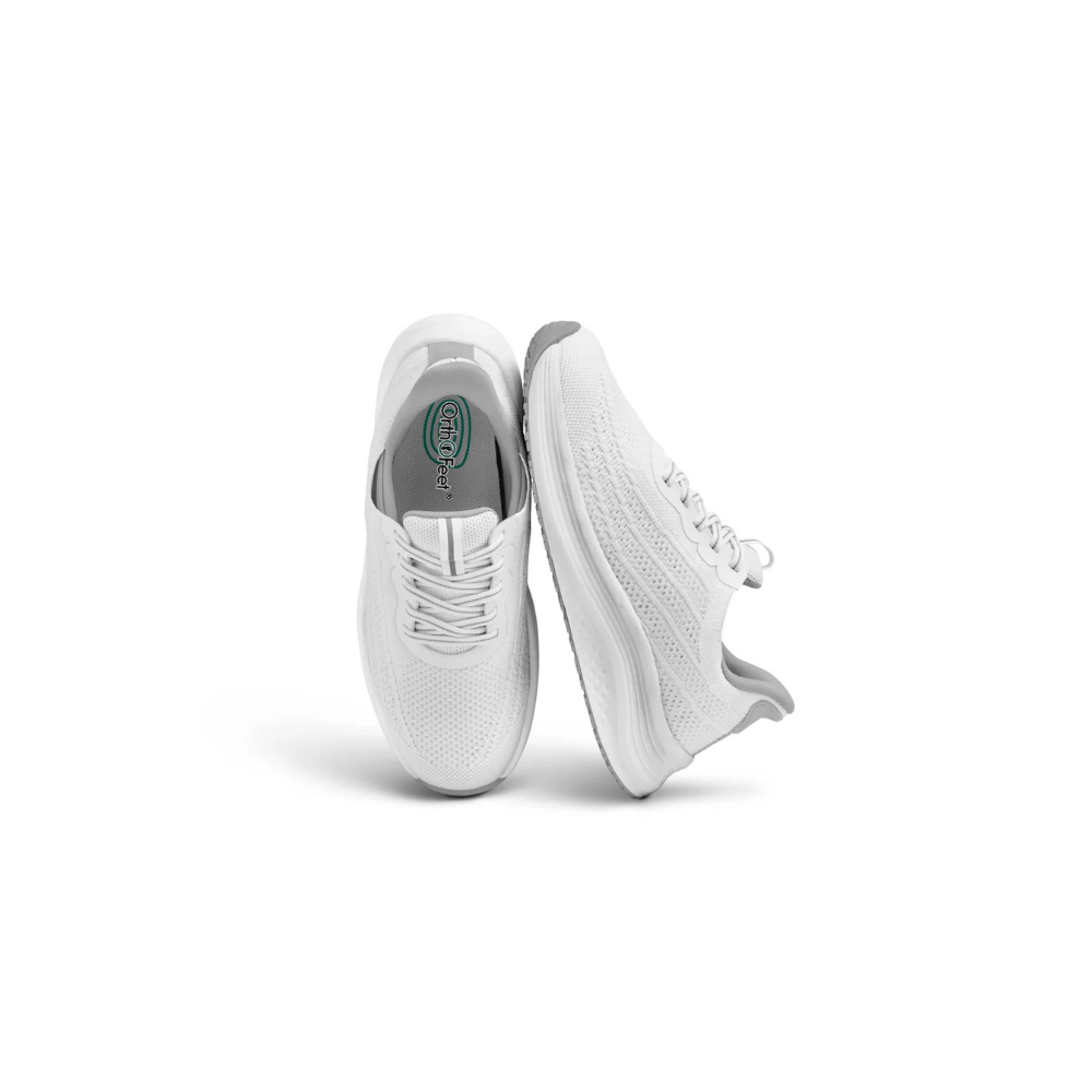 OrthoFeet Women's Nira Hands Free Sneaker - White